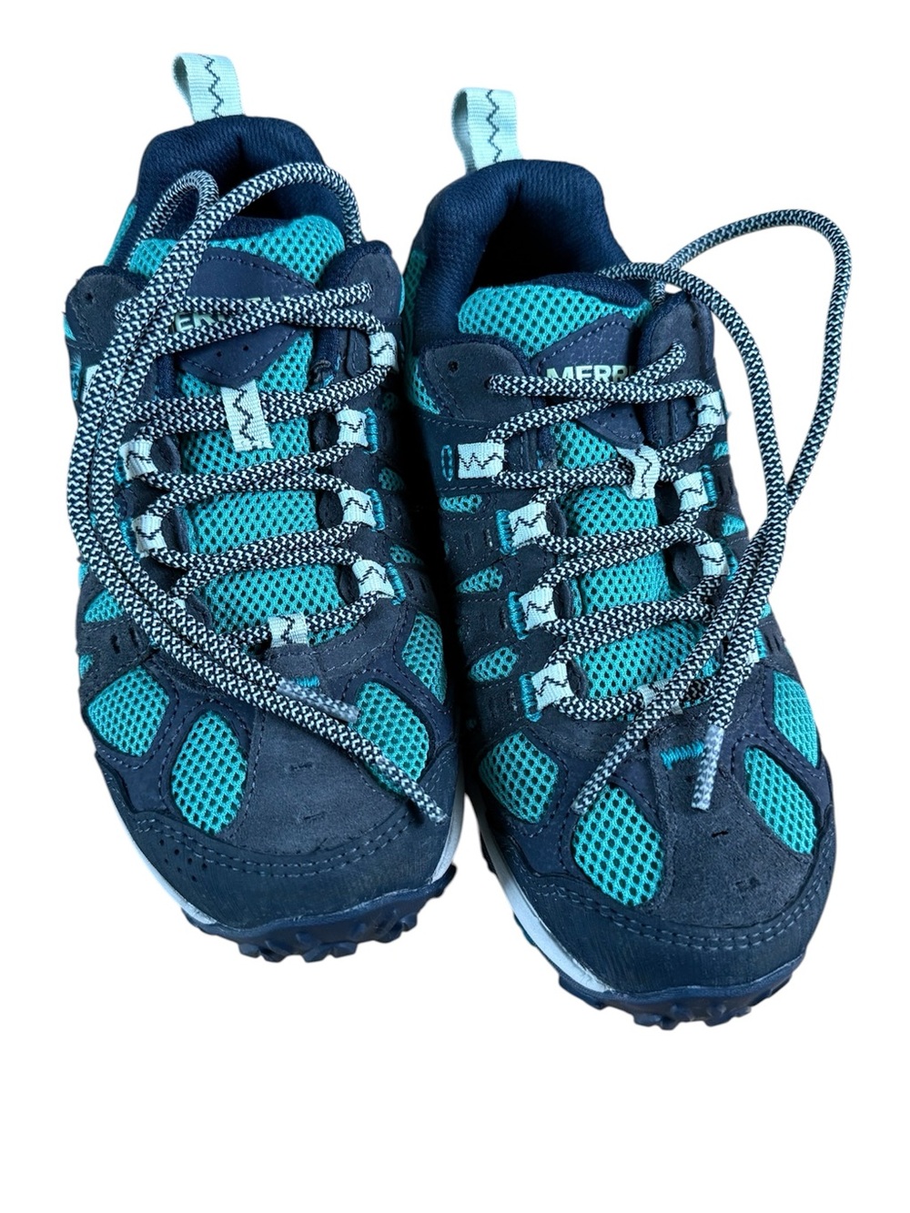 Merrell Accentor 3 WP Waterproof Hiking Shoes Teal / Navy / Blue Like New in Box - Picture 7 of 14